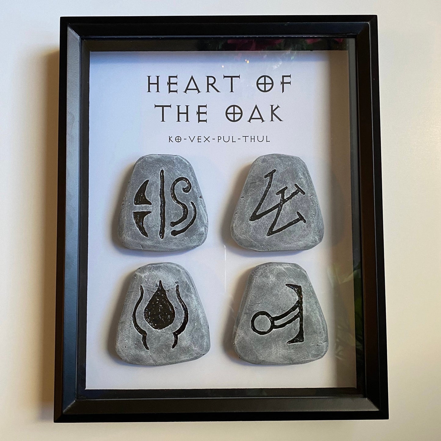 Runeword Framed Display