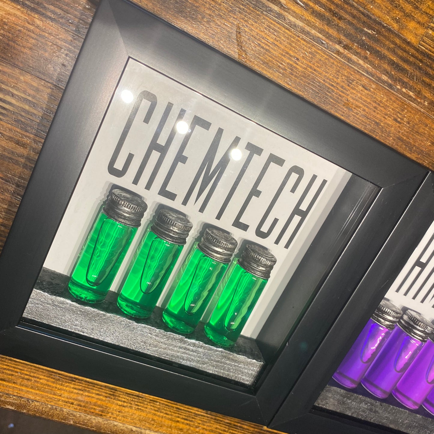 Underground Vials Framed Display
