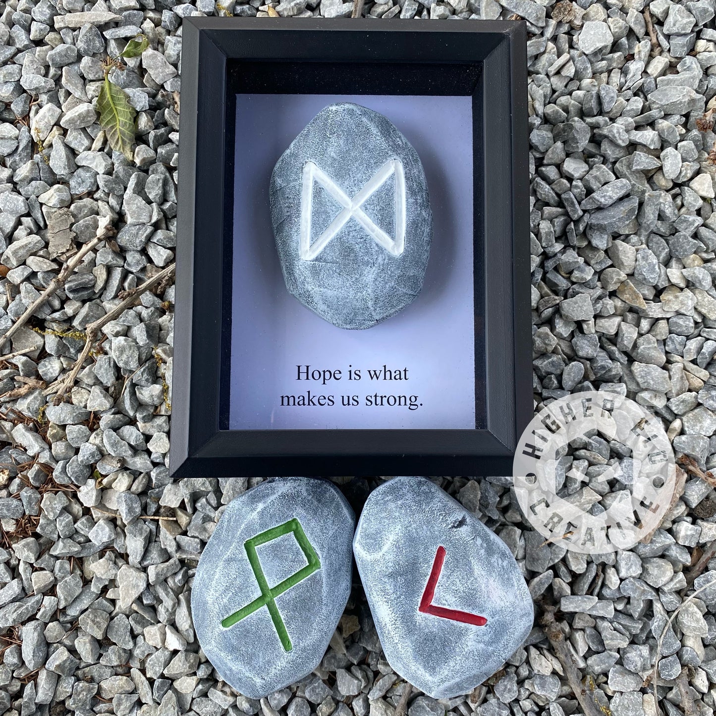 Futhark Rune Framed Display