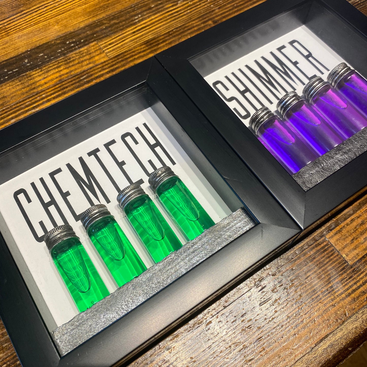 Underground Vials Framed Display