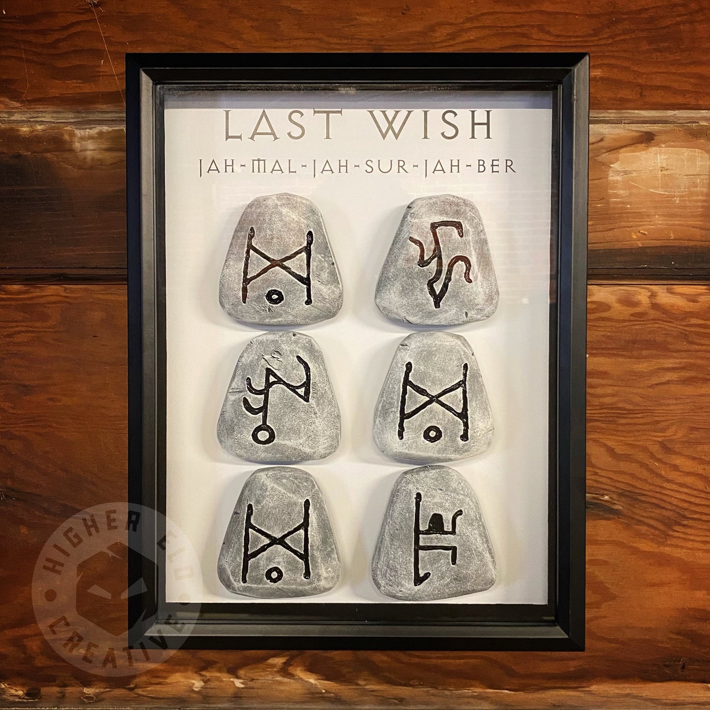 Runeword Framed Display