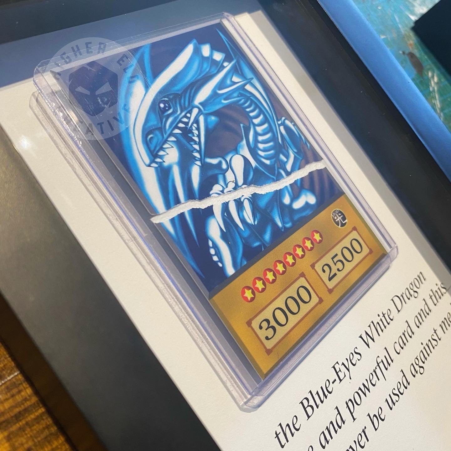 Blue-Eyes Framed Display