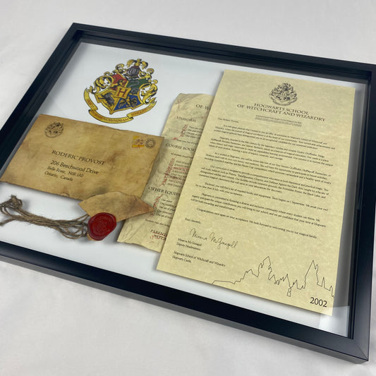 Wizarding Acceptance Letter Framed Display